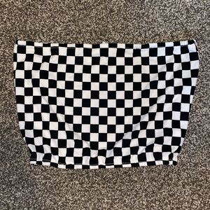 Checkered Tube Top